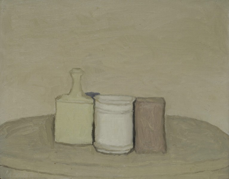 <b>Giorgio Morandi</b><br>"Natura Morta", 1953</br>Cm.35x45 Olio su tela